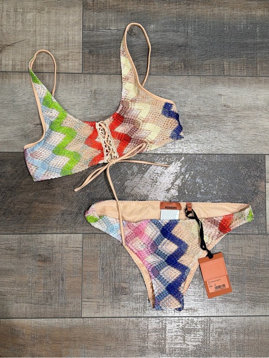 Missoni Other - Missoni zig zag metallic bikini set NWT